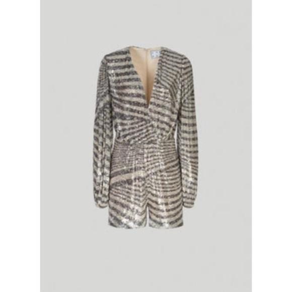 NEW IN THE MOOD FOR LOVE clelia jumpsuit in grey - Picture 3 of 3